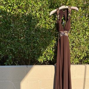 Chocolate Brown Formal Dress